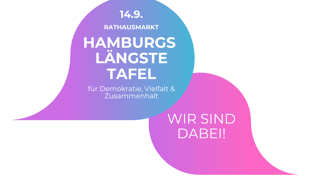Hamburgs längste Tafel für Demokratie, Vielfalt und Zusammenhalt