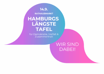 Hamburgs längste Tafel für Demokratie, Vielfalt und Zusammenhalt